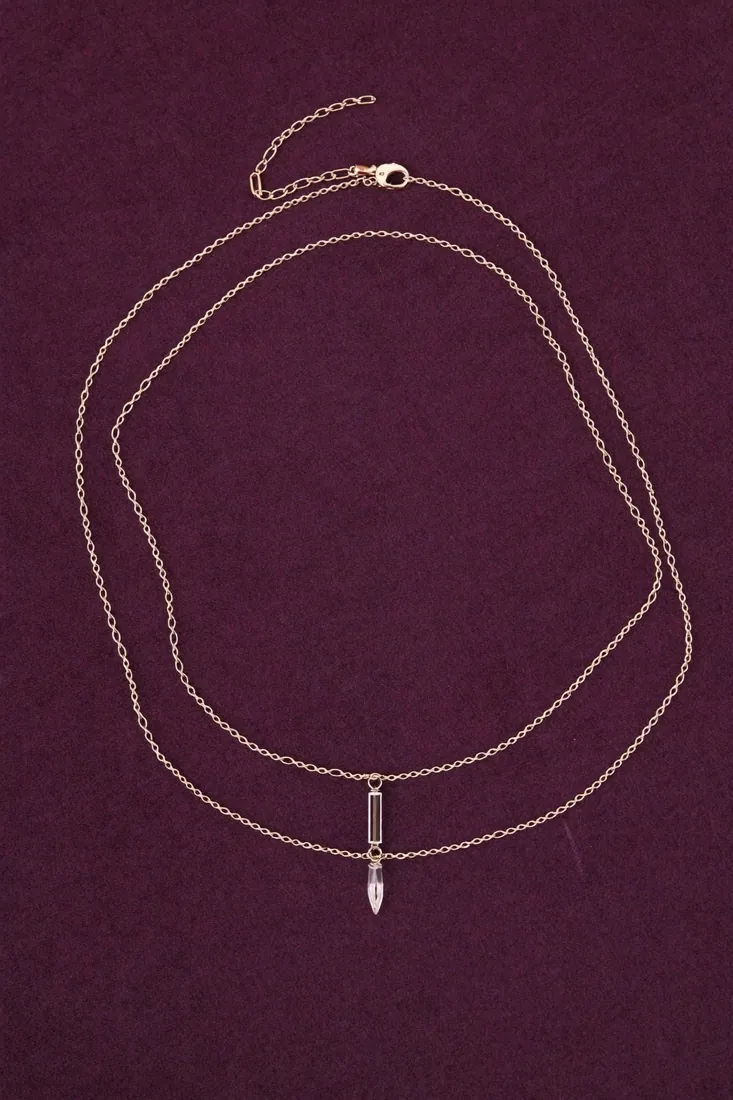 Rose-gold-tone pendant chain